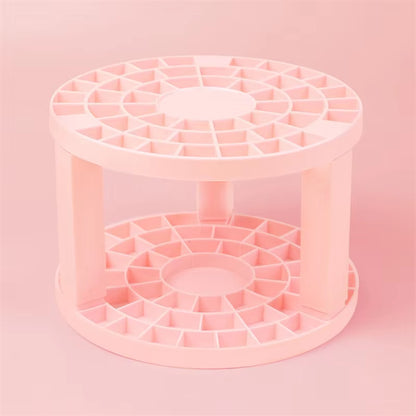 Cosmetic Make-Up Brush Storage Holder Multi Hole Pen Insert round Brushes Organizer Compartment Large-Capacity Make up Tools