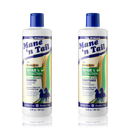 Duo reparador y fortalecedor de shampoo y acondicionador Mane 'n Tail