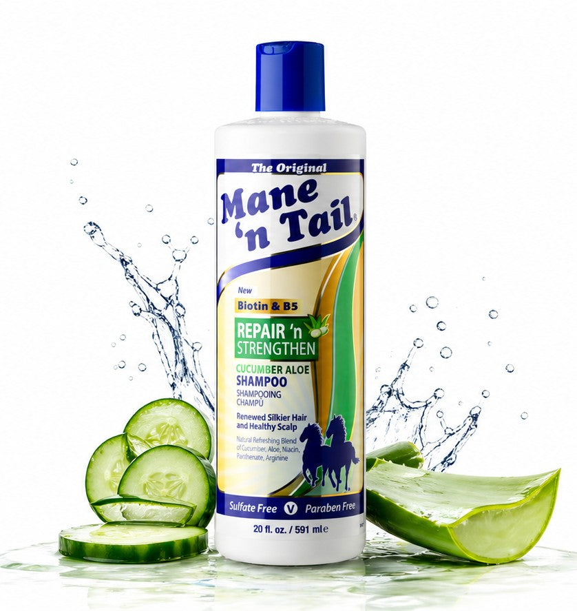 Duo reparador y fortalecedor de shampoo y acondicionador Mane 'n Tail